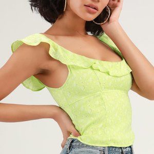 Free People Stay With You Floral Top